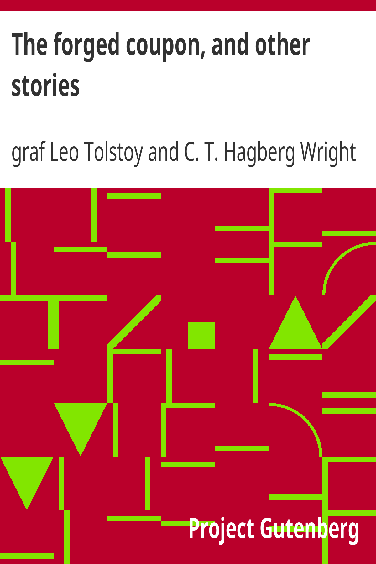 Book cover for The forged coupon, and other stories