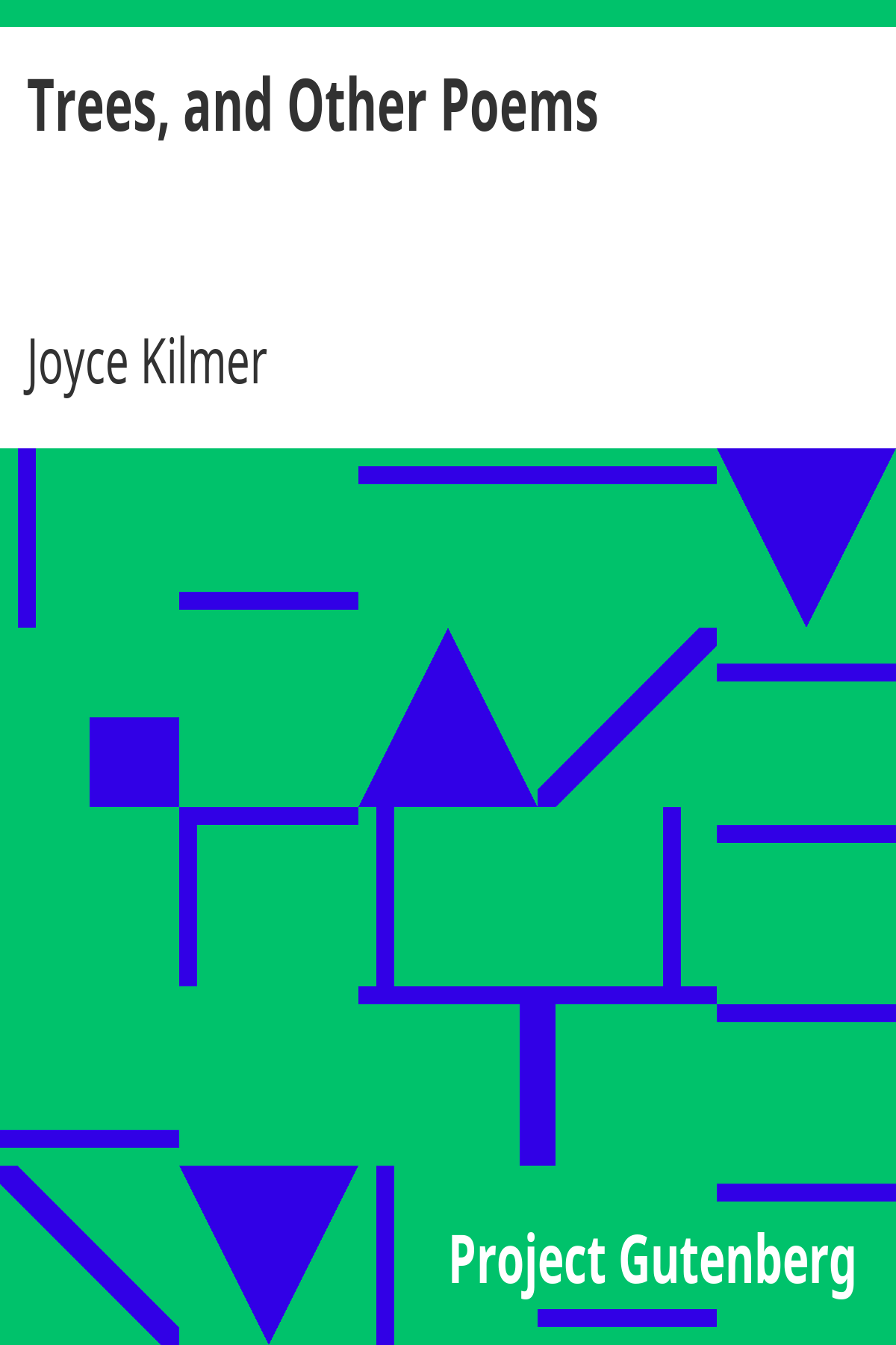 Book cover for Trees, and Other Poems