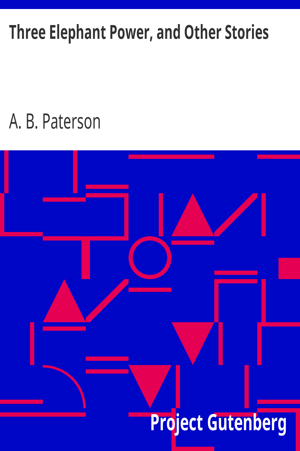 Book cover for Three Elephant Power, and Other Stories