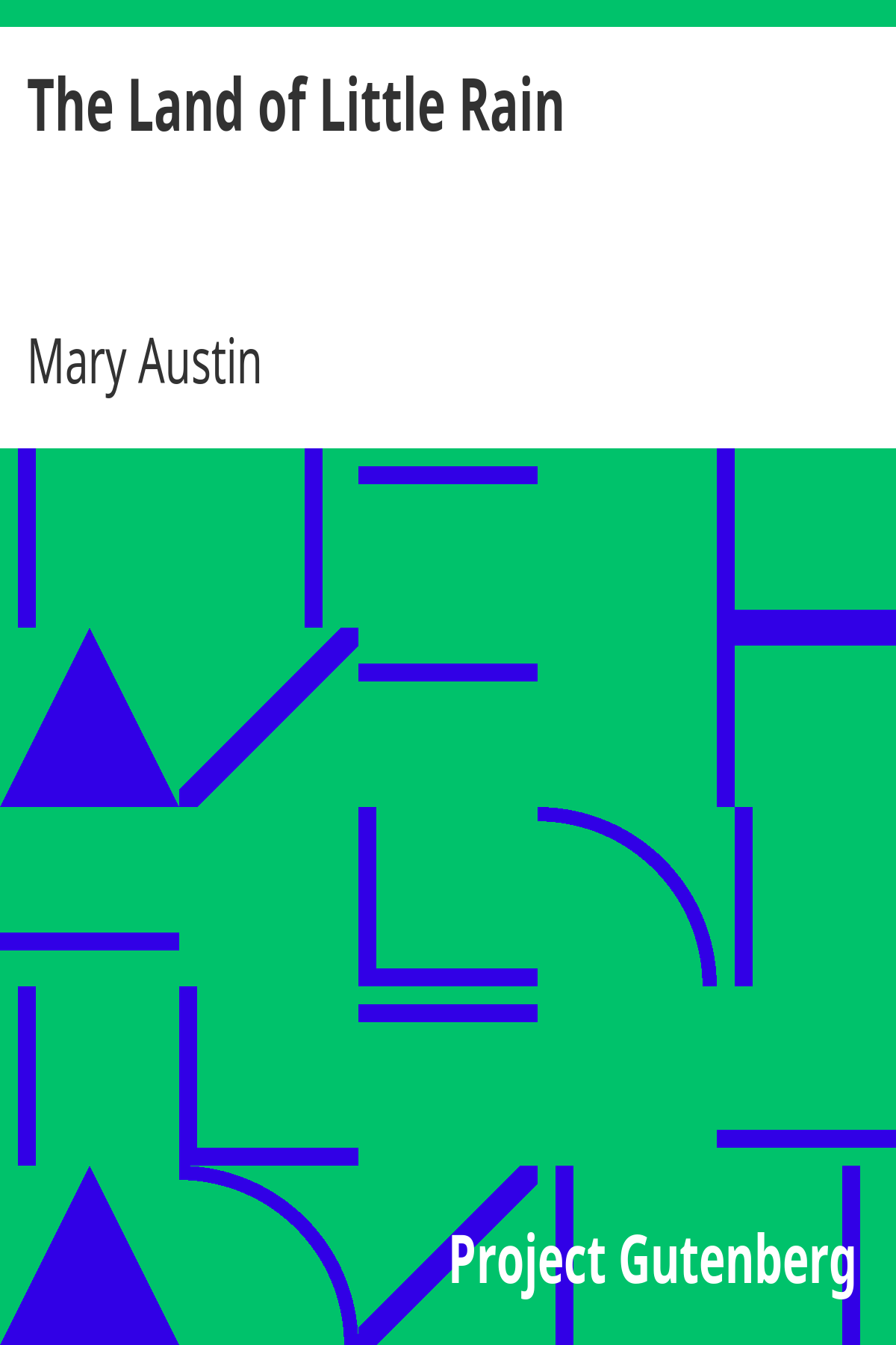 Book cover for The Land of Little Rain
