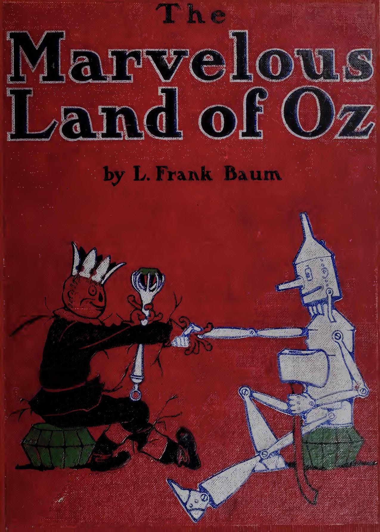 Book cover for The Marvelous Land of Oz