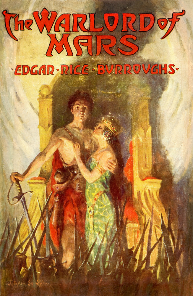 Book cover for The warlord of Mars