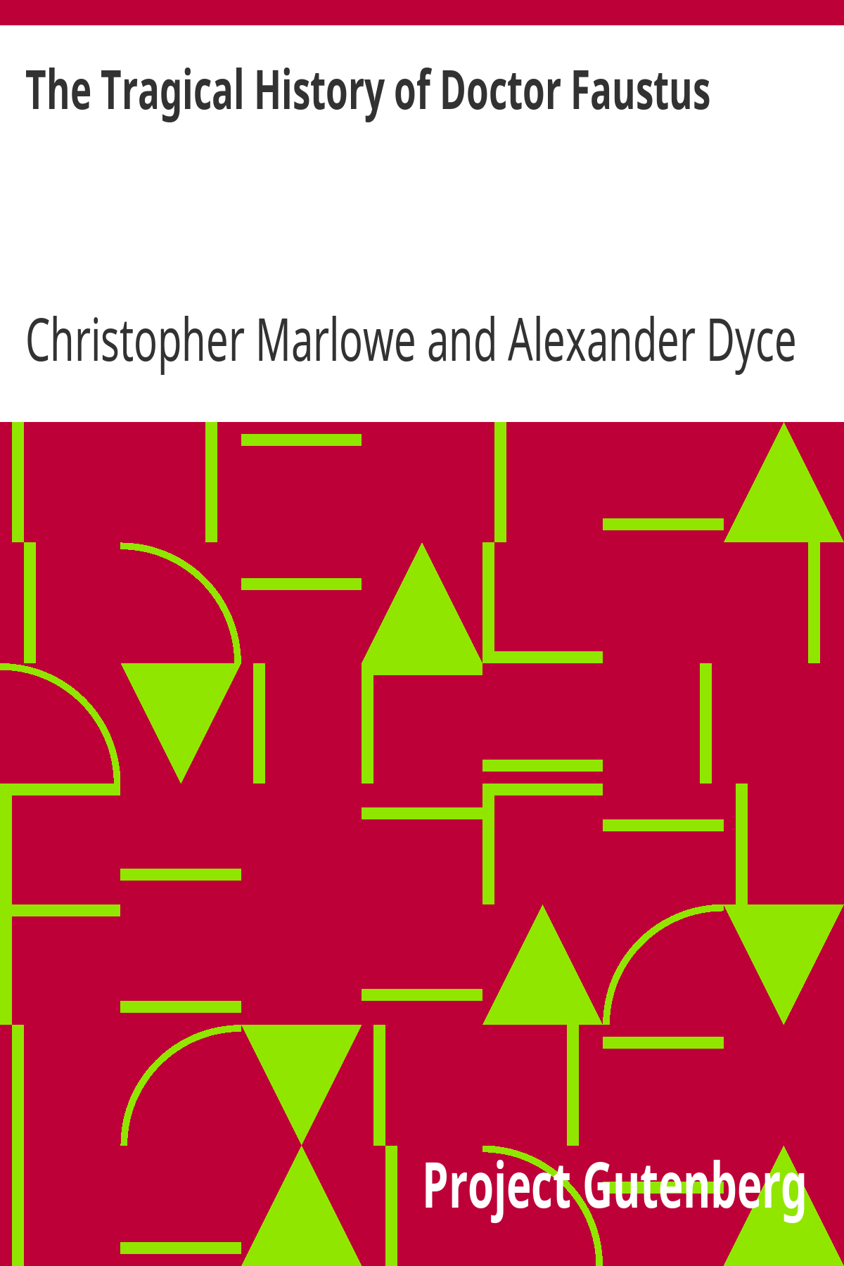 Book cover for The Tragical History of Doctor Faustus