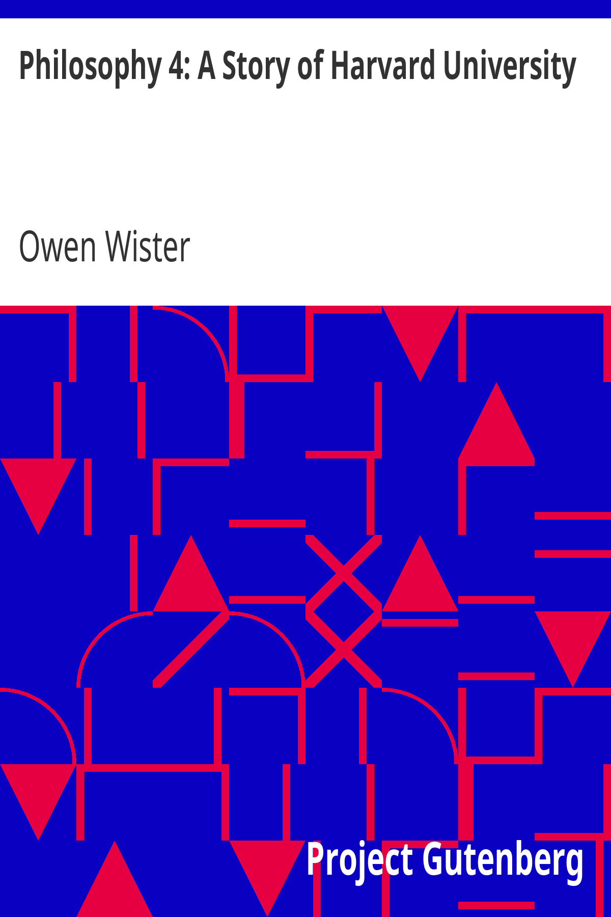 Book cover for Philosophy 4: A Story of Harvard University