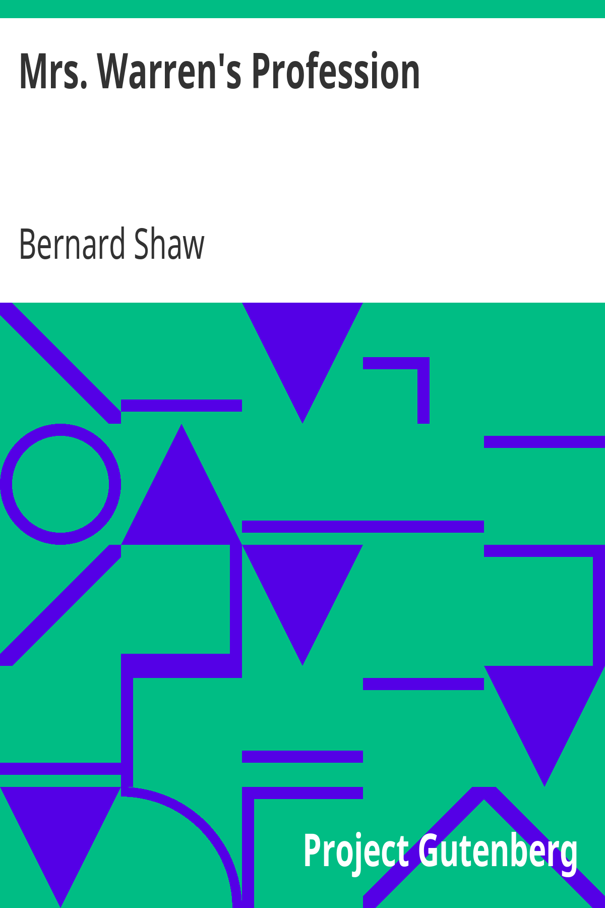 Book cover for Mrs. Warren's Profession