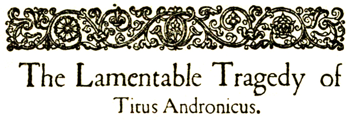 Book cover for The Tragedy of Titus Andronicus
