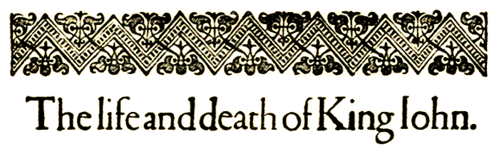 Book cover for King John