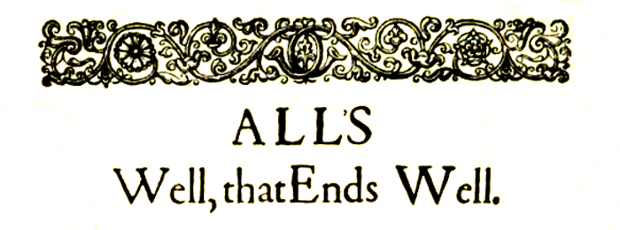 Book cover for All's Well That Ends Well