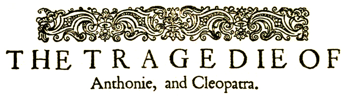 Book cover for Antony and Cleopatra