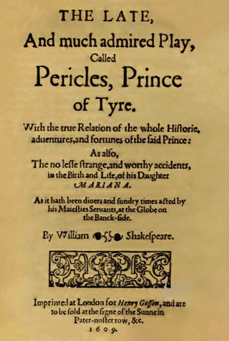 Book cover for Pericles, Prince of Tyre