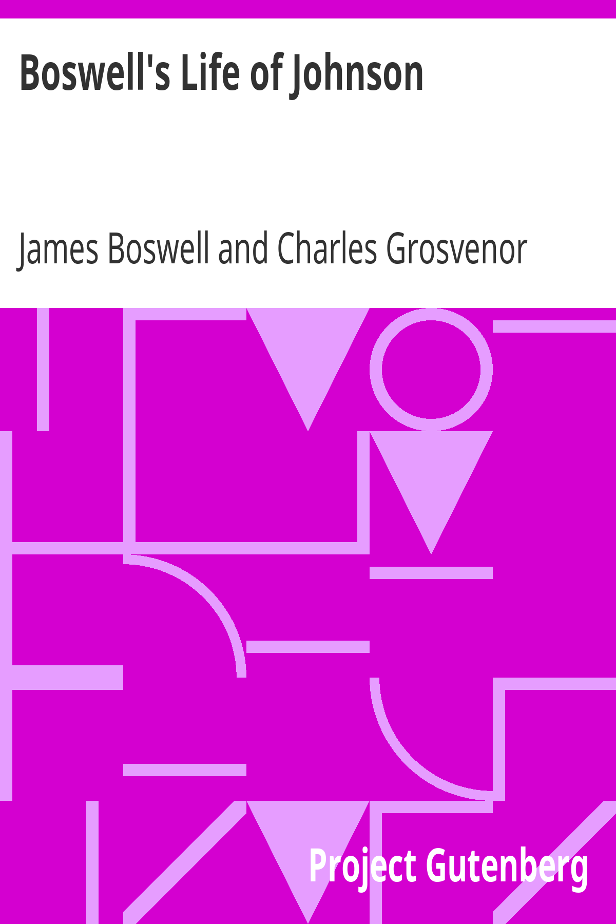 Book cover for Boswell's Life of Johnson