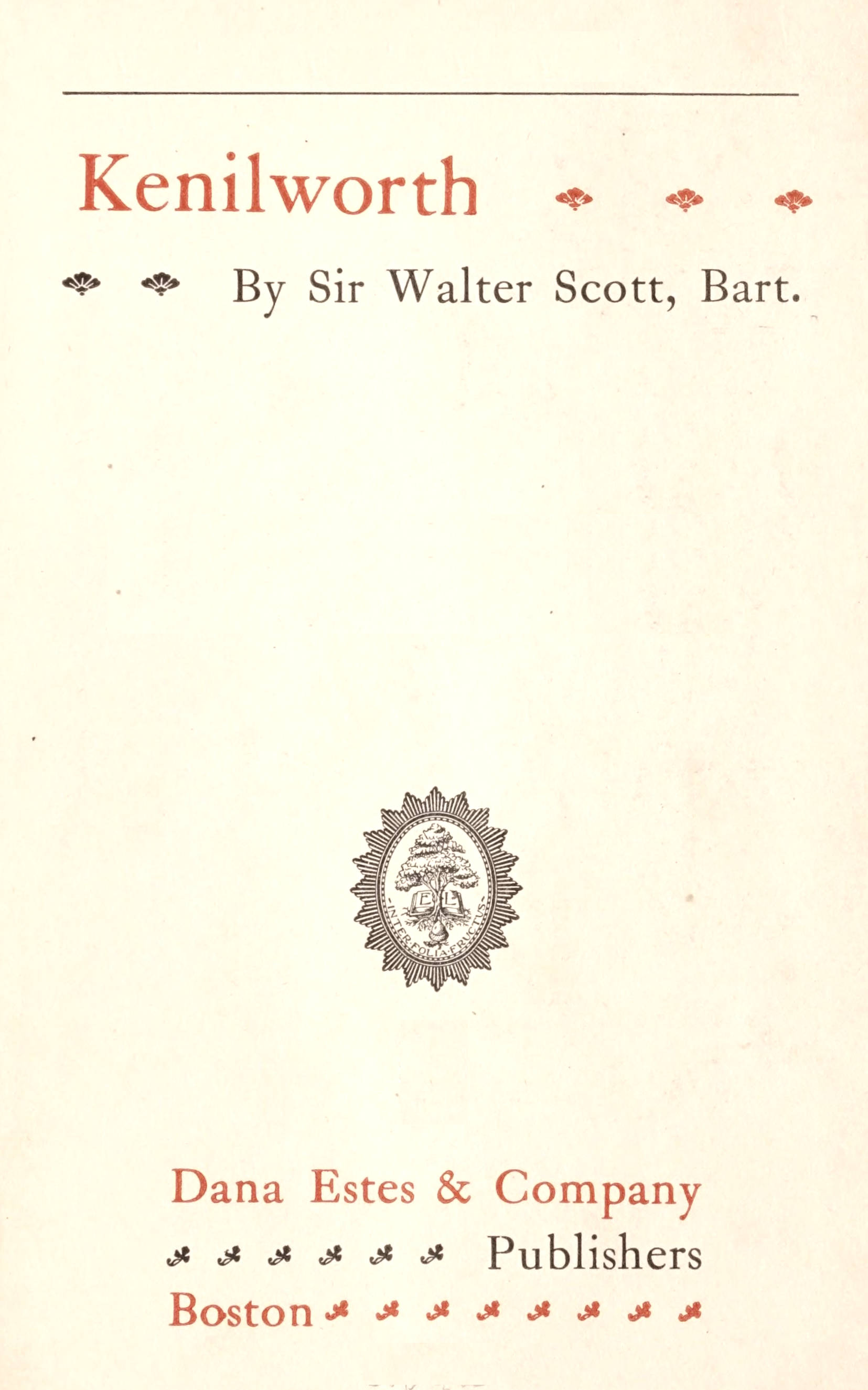 Book cover for Kenilworth