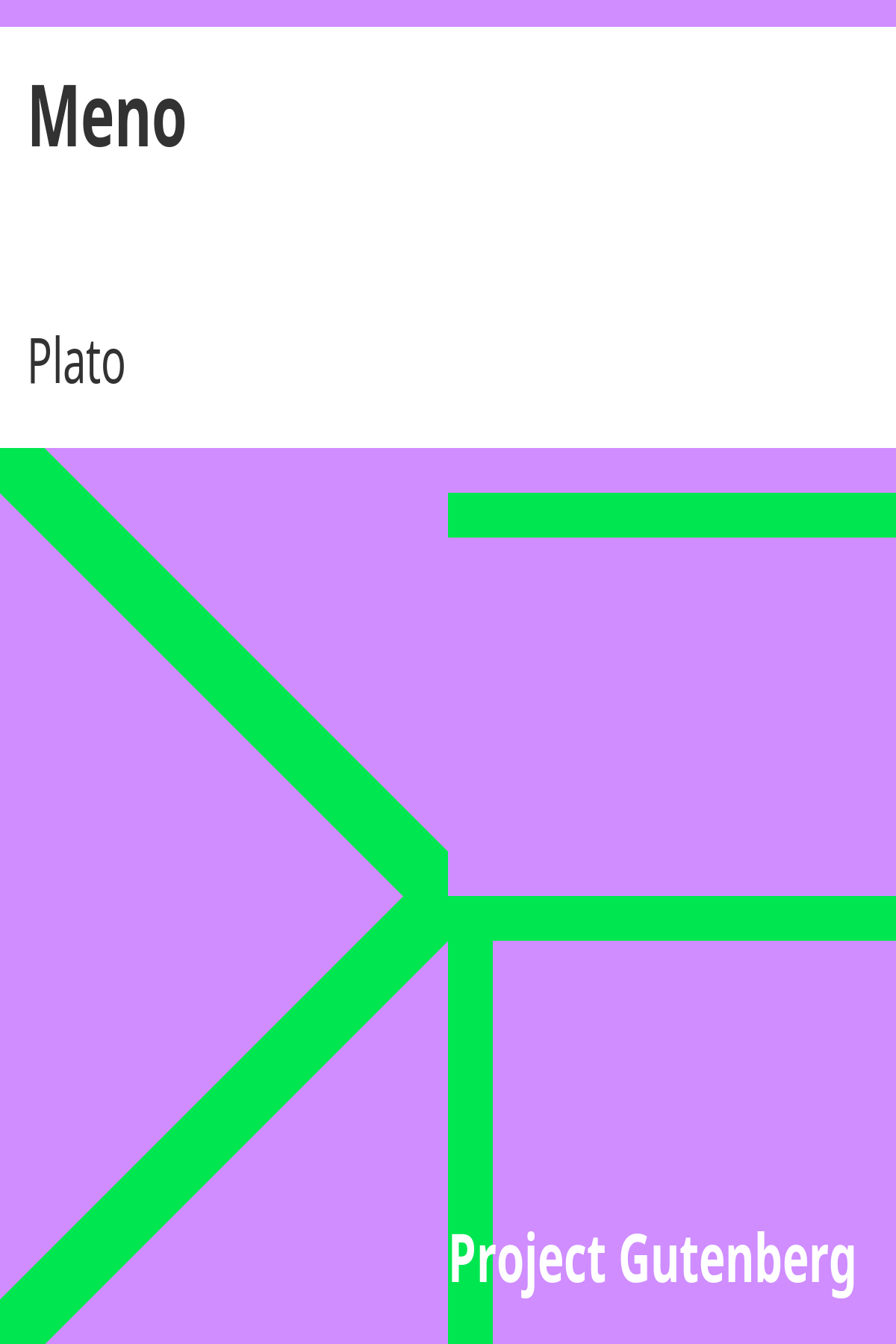 Book cover for Meno