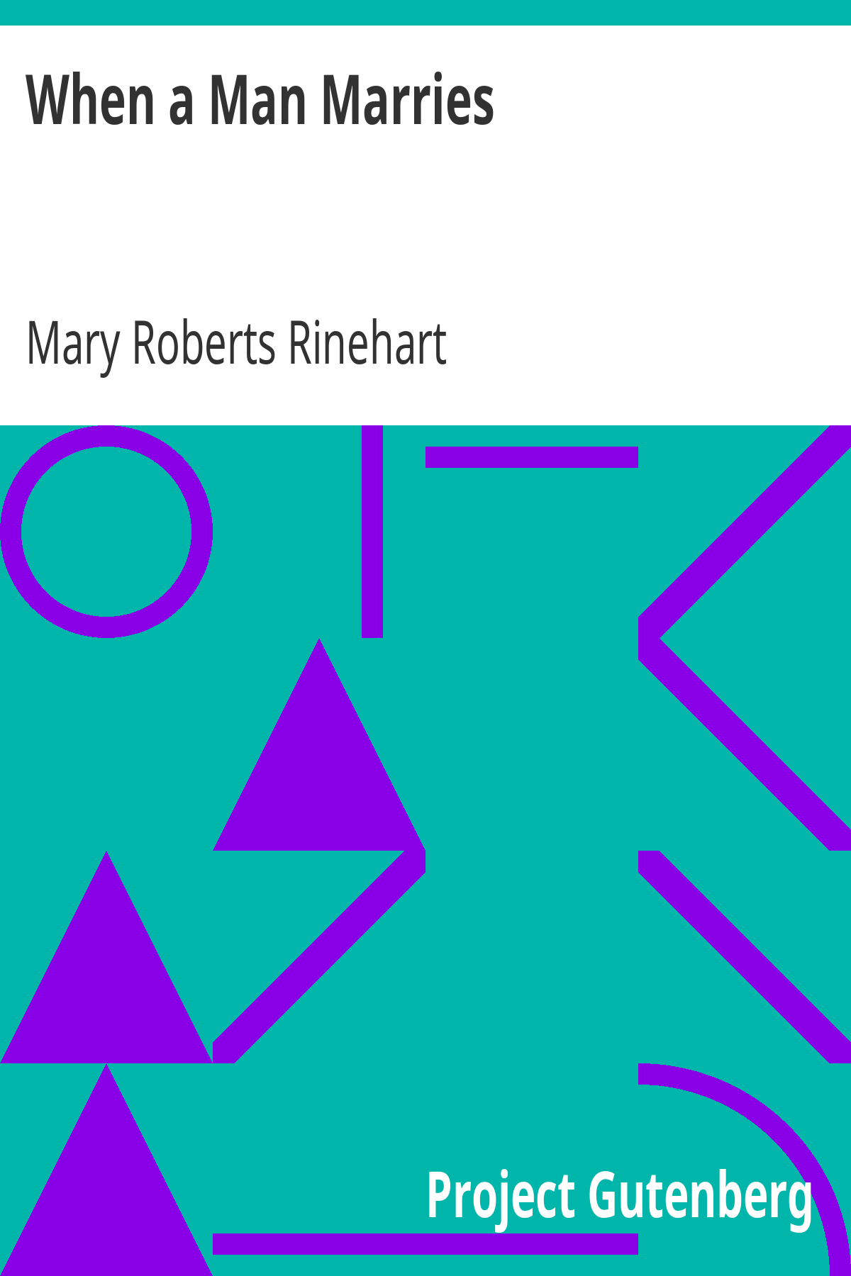 Book cover for When a Man Marries