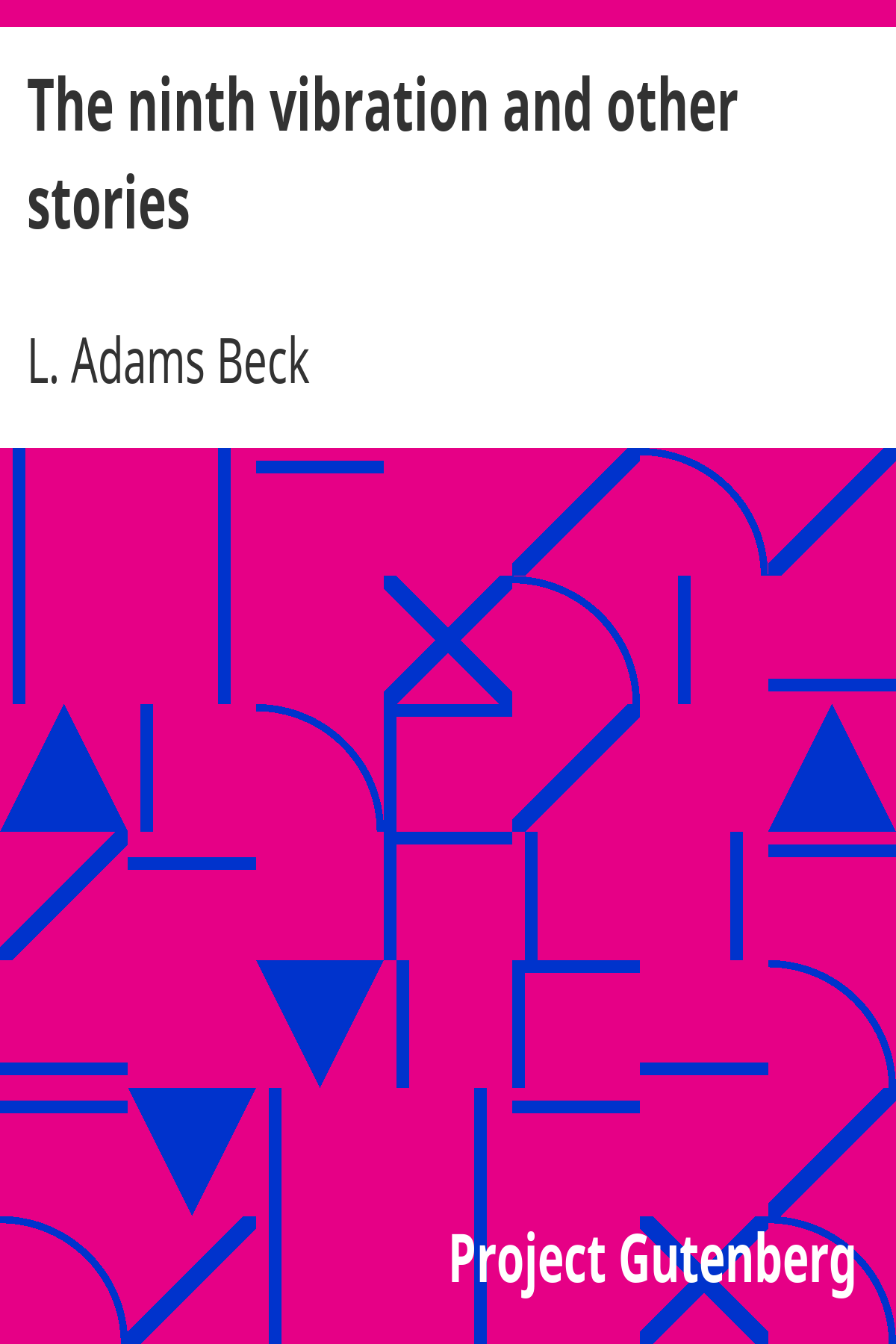 Book cover for The ninth vibration and other stories