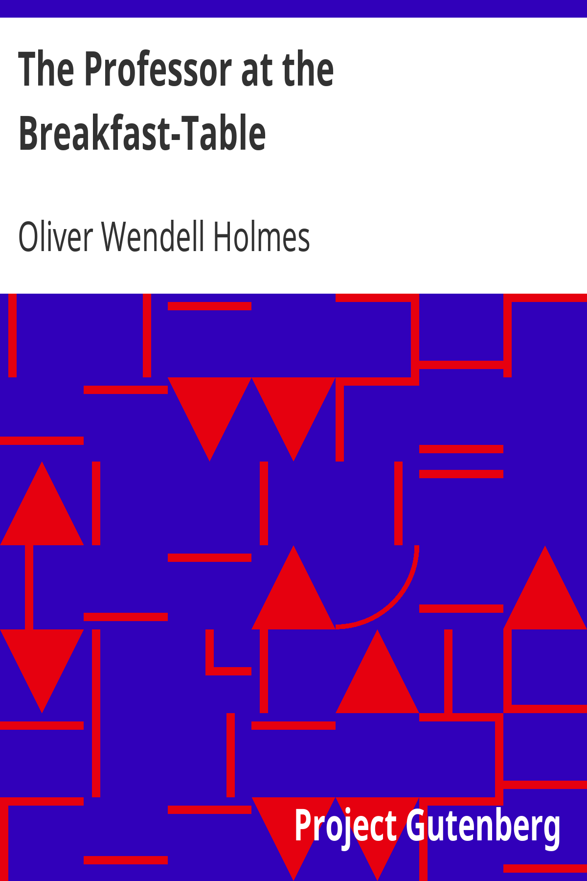Book cover for The Professor at the Breakfast-Table