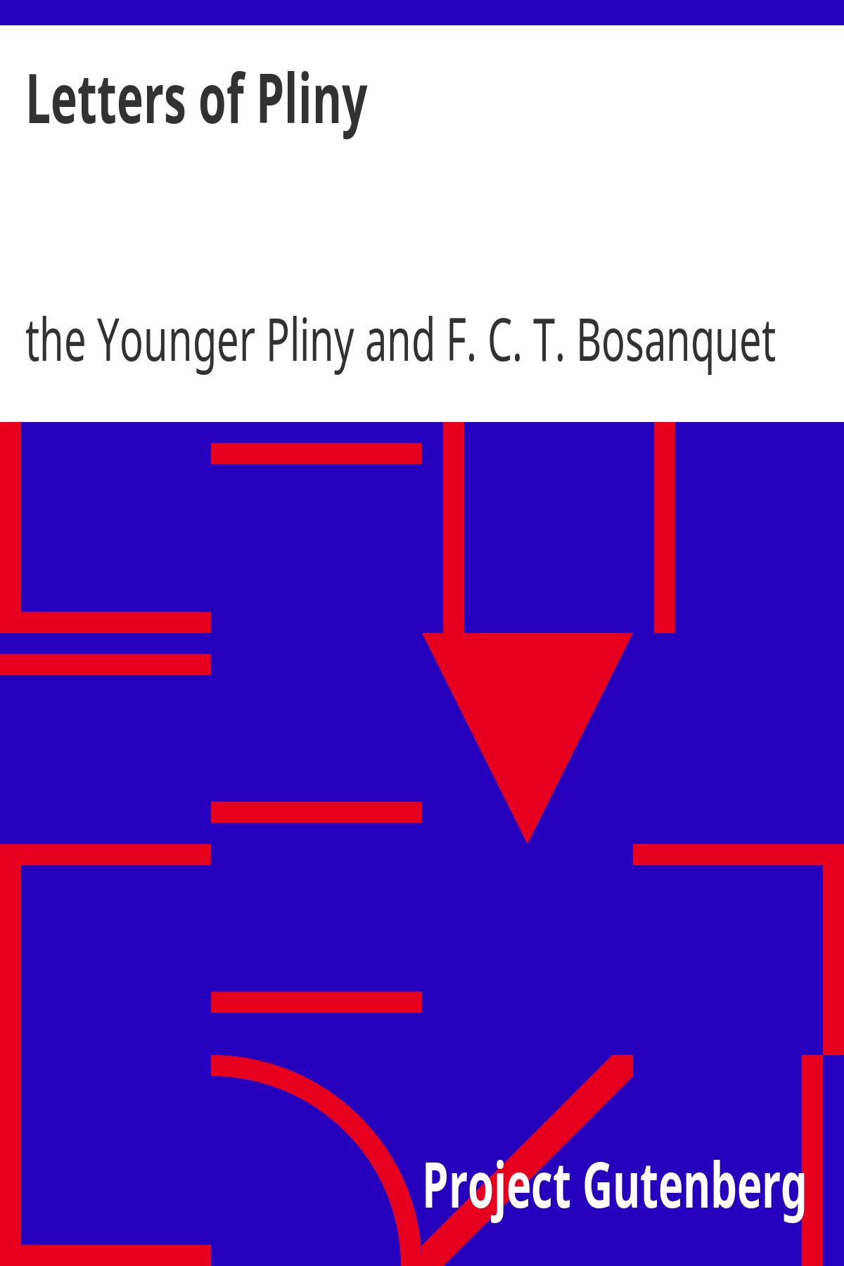 Book cover for Letters of Pliny