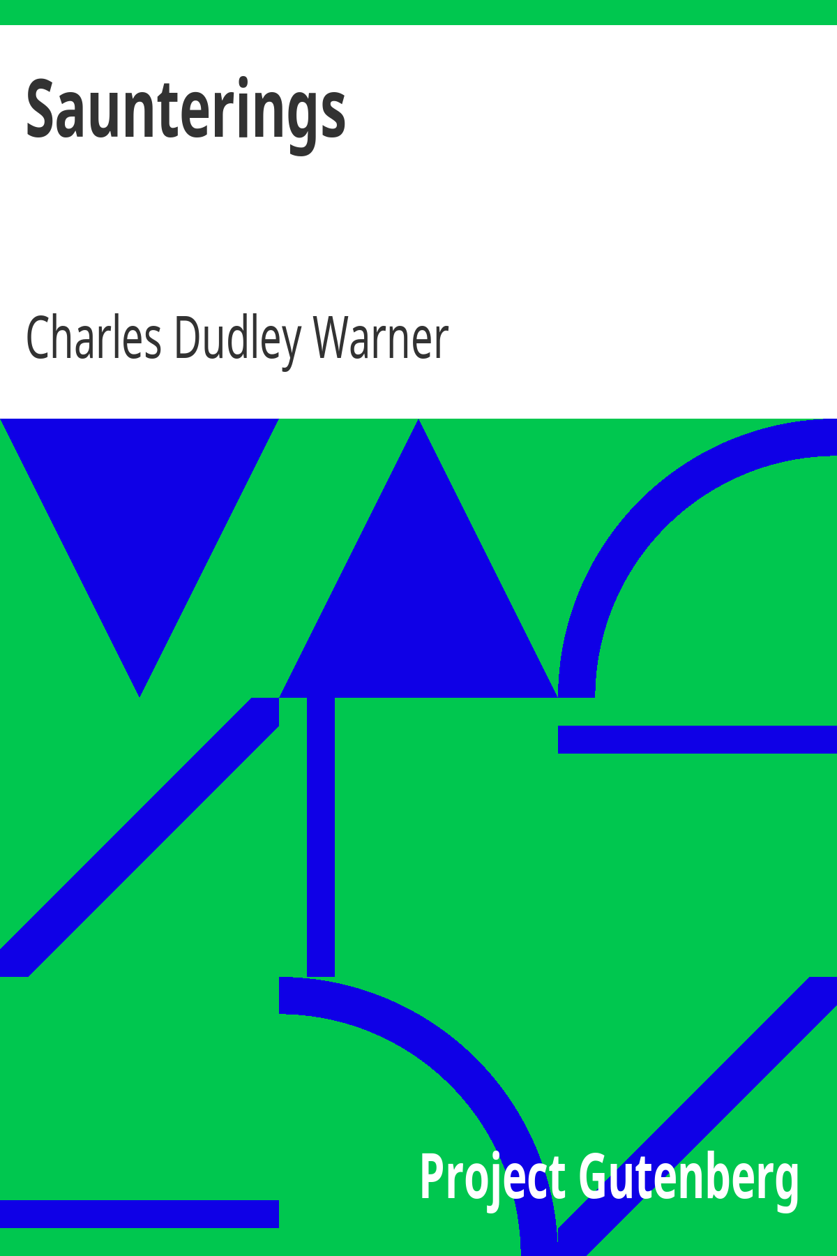 Book cover for Saunterings