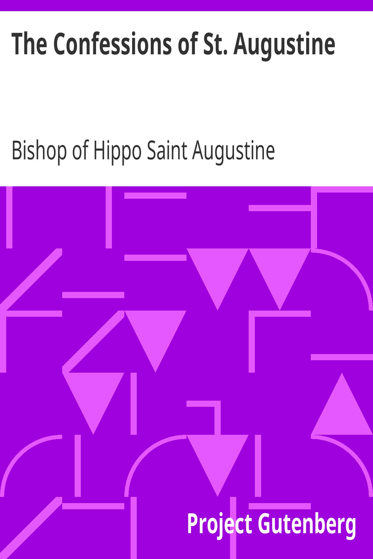 Book cover for The Confessions of St. Augustine