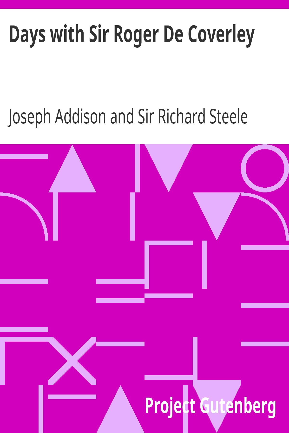 Book cover for Days with Sir Roger De Coverley