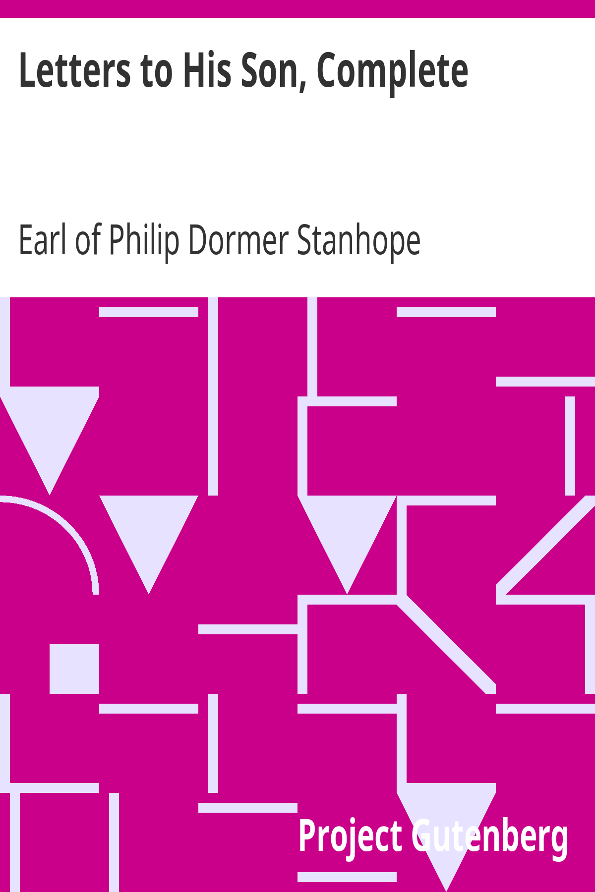 Book cover for Letters to His Son, Complete