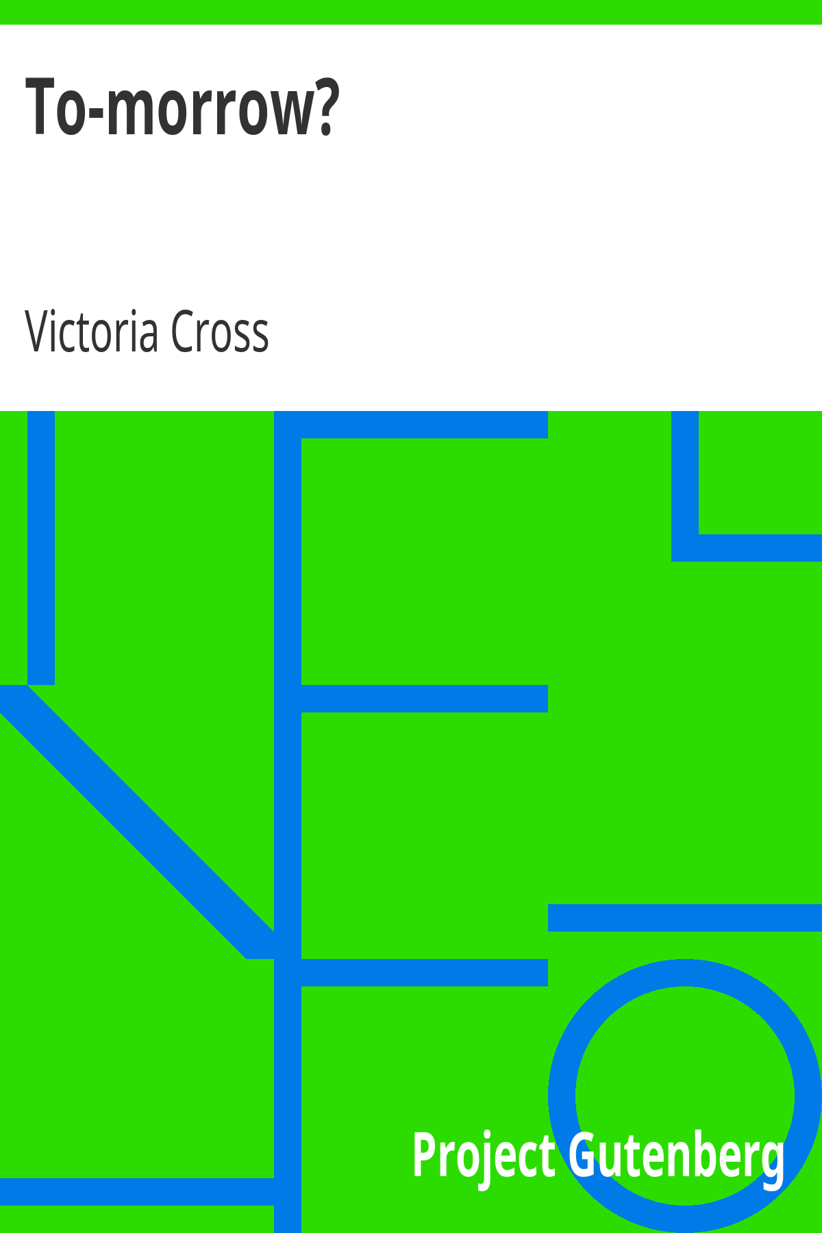 Book cover for To-morrow?