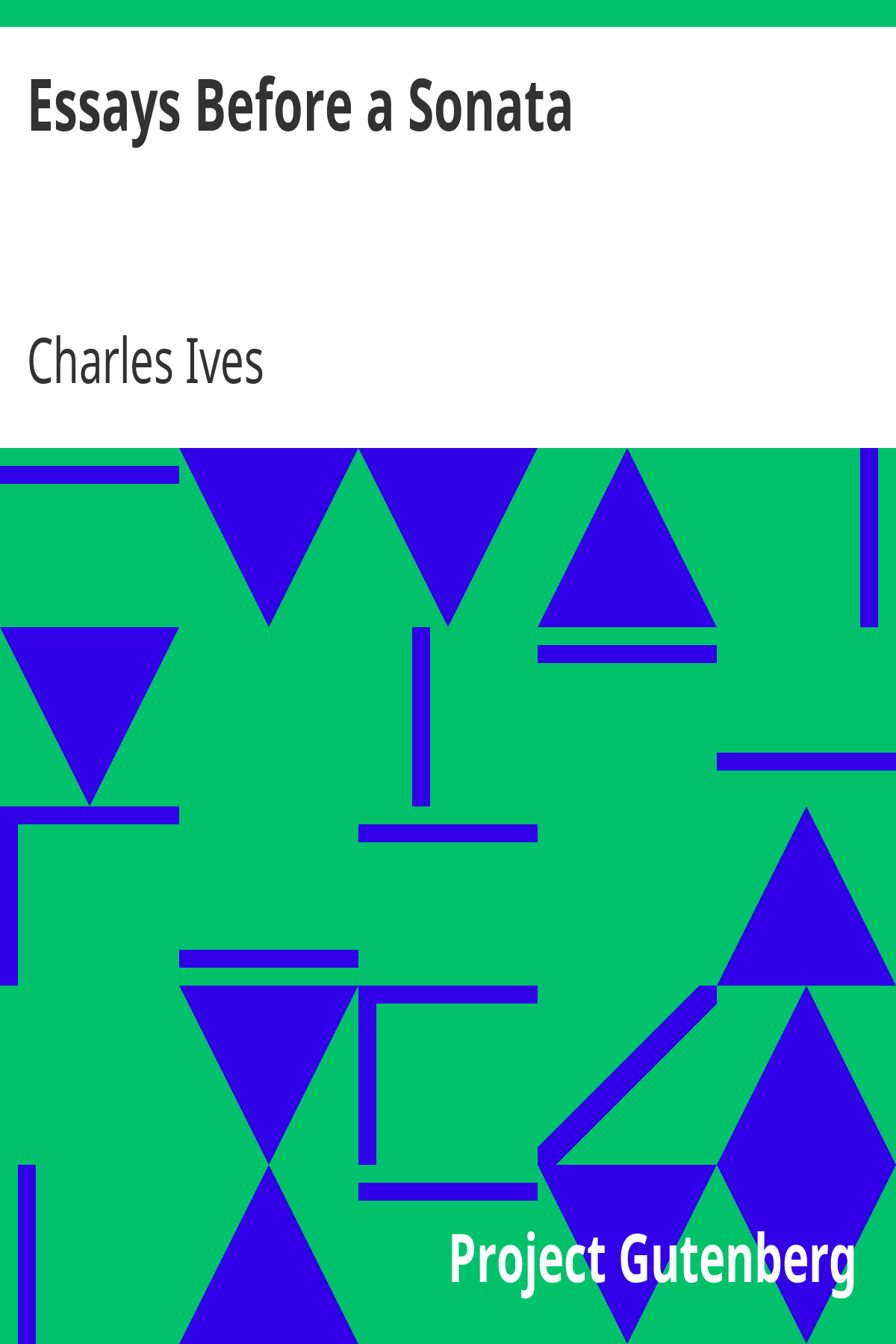 Book cover for Essays Before a Sonata