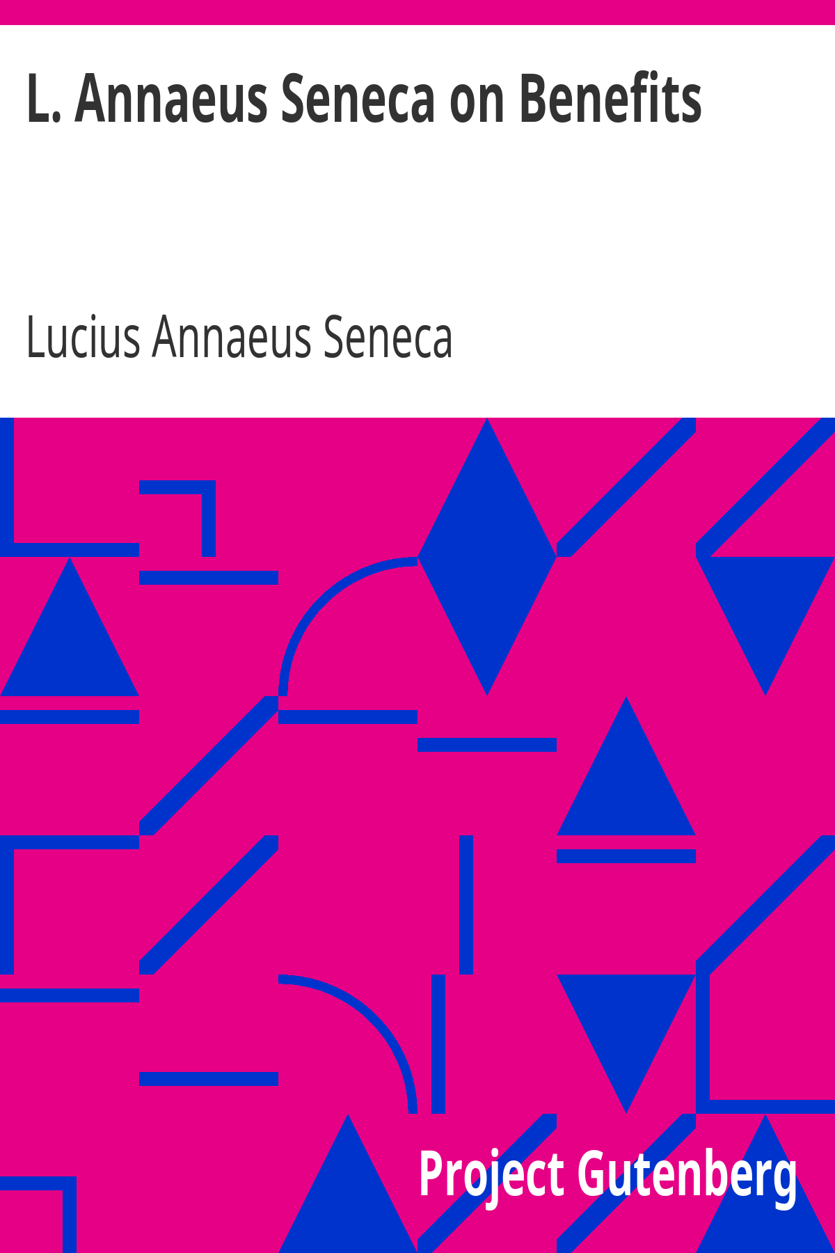 Book cover for L. Annaeus Seneca on Benefits
