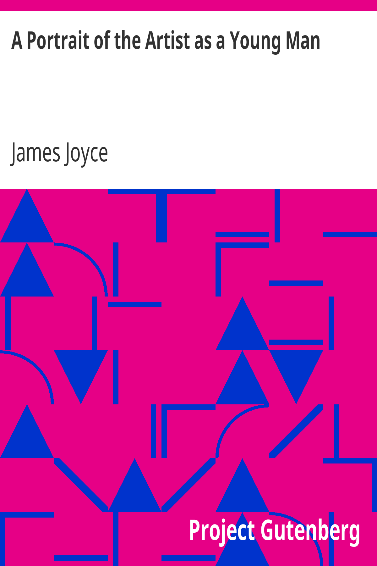Book cover for A Portrait of the Artist as a Young Man