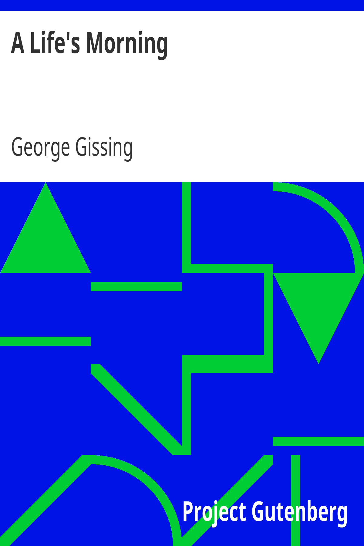 Book cover for A Life's Morning