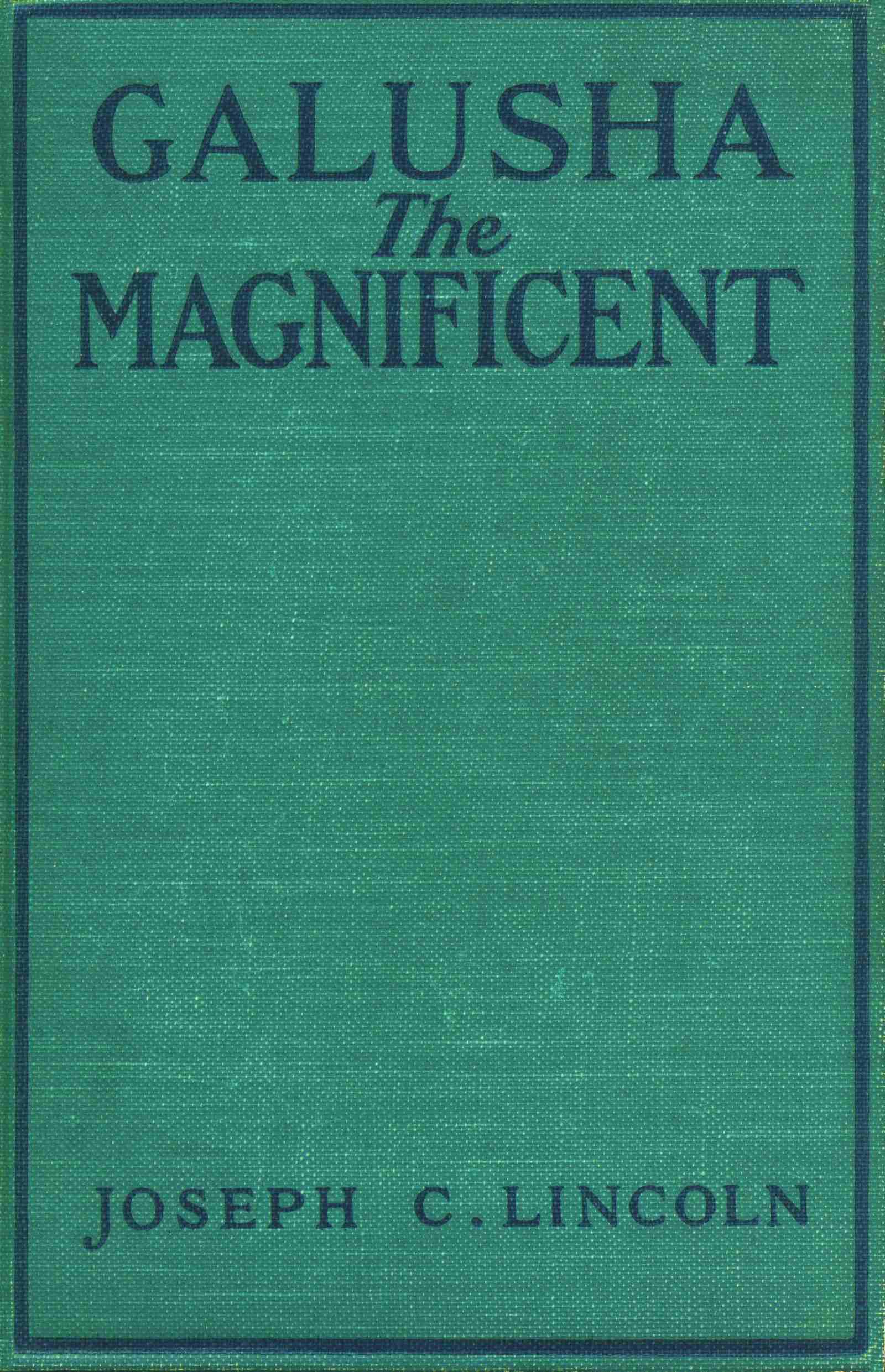 Book cover for Galusha the Magnificent