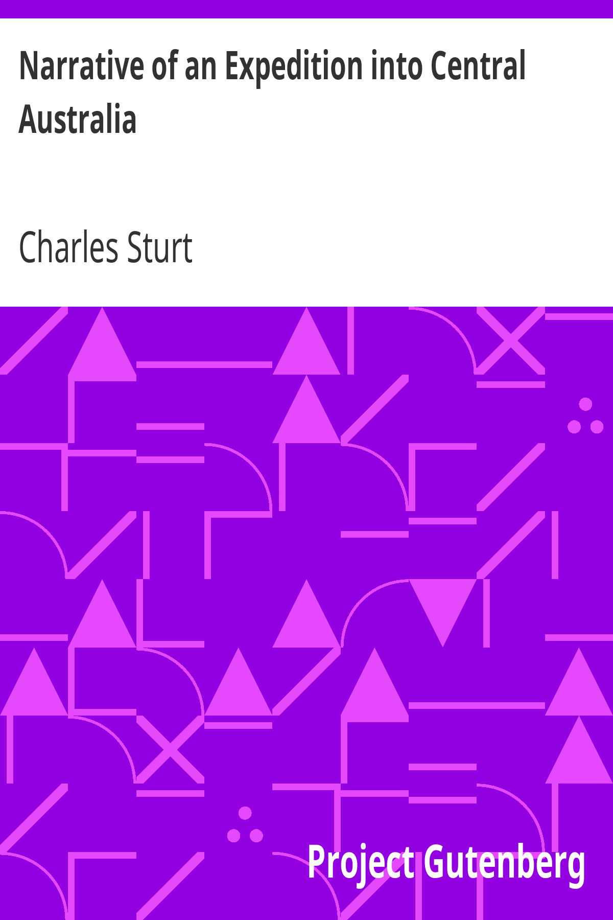 Book cover for Narrative of an Expedition into Central Australia