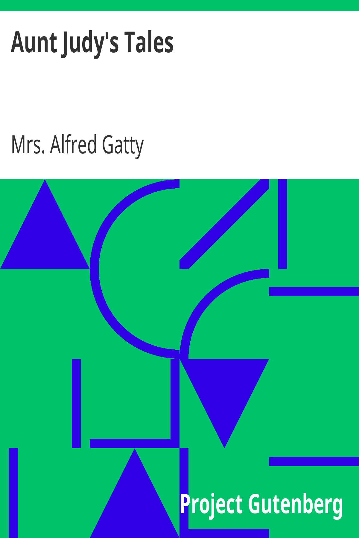 Book cover for Aunt Judy's Tales