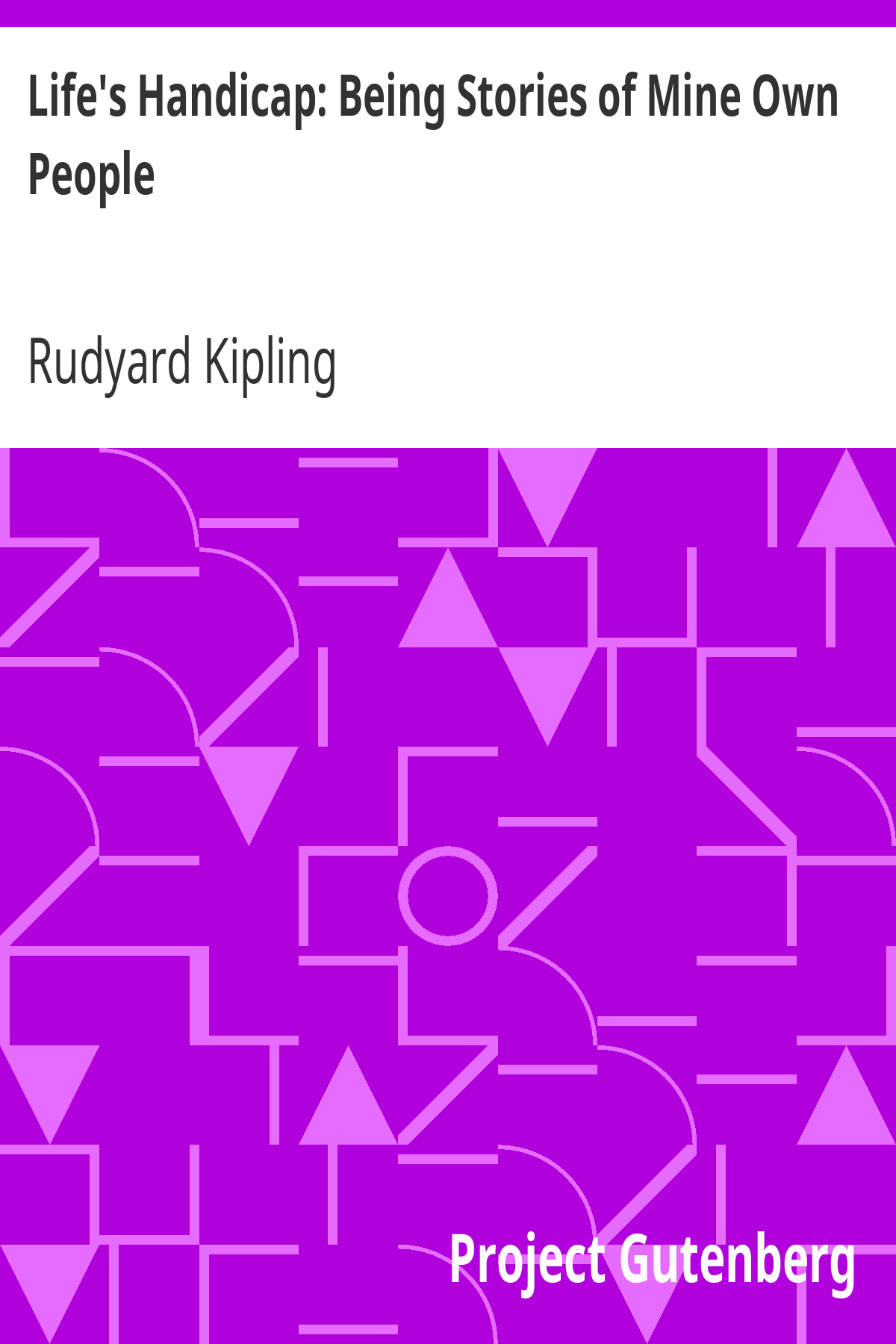 Book cover for Life's Handicap: Being Stories of Mine Own People