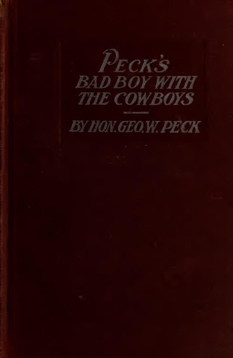Book cover for Peck's Bad Boy with the Cowboys
