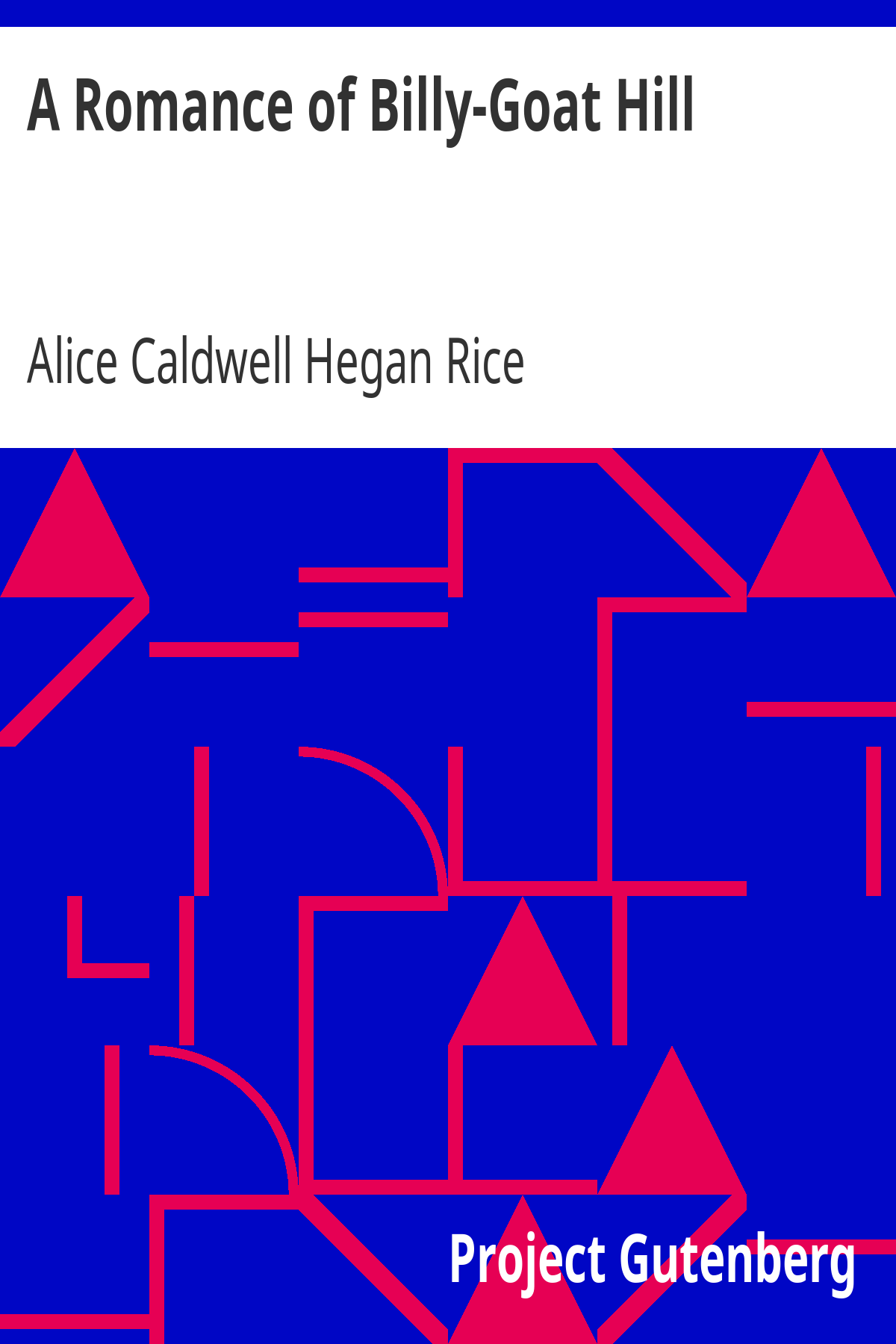 Book cover for A Romance of Billy-Goat Hill