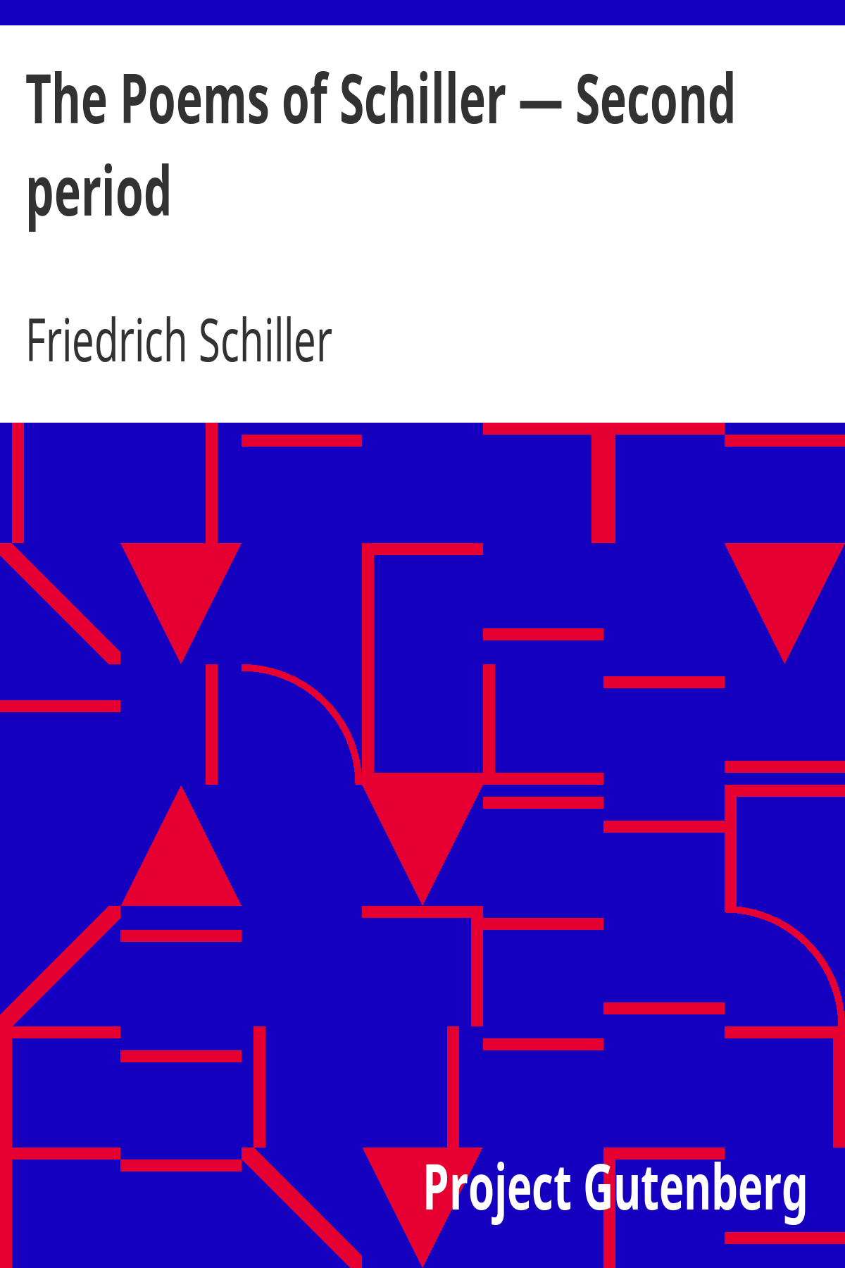 Book cover for The Poems of Schiller — Second period