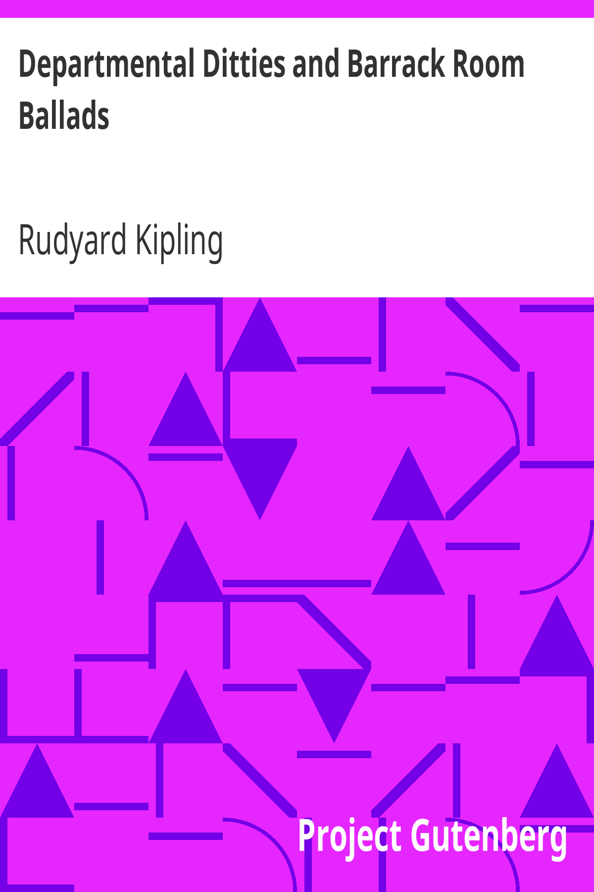 Book cover for Departmental Ditties and Barrack Room Ballads