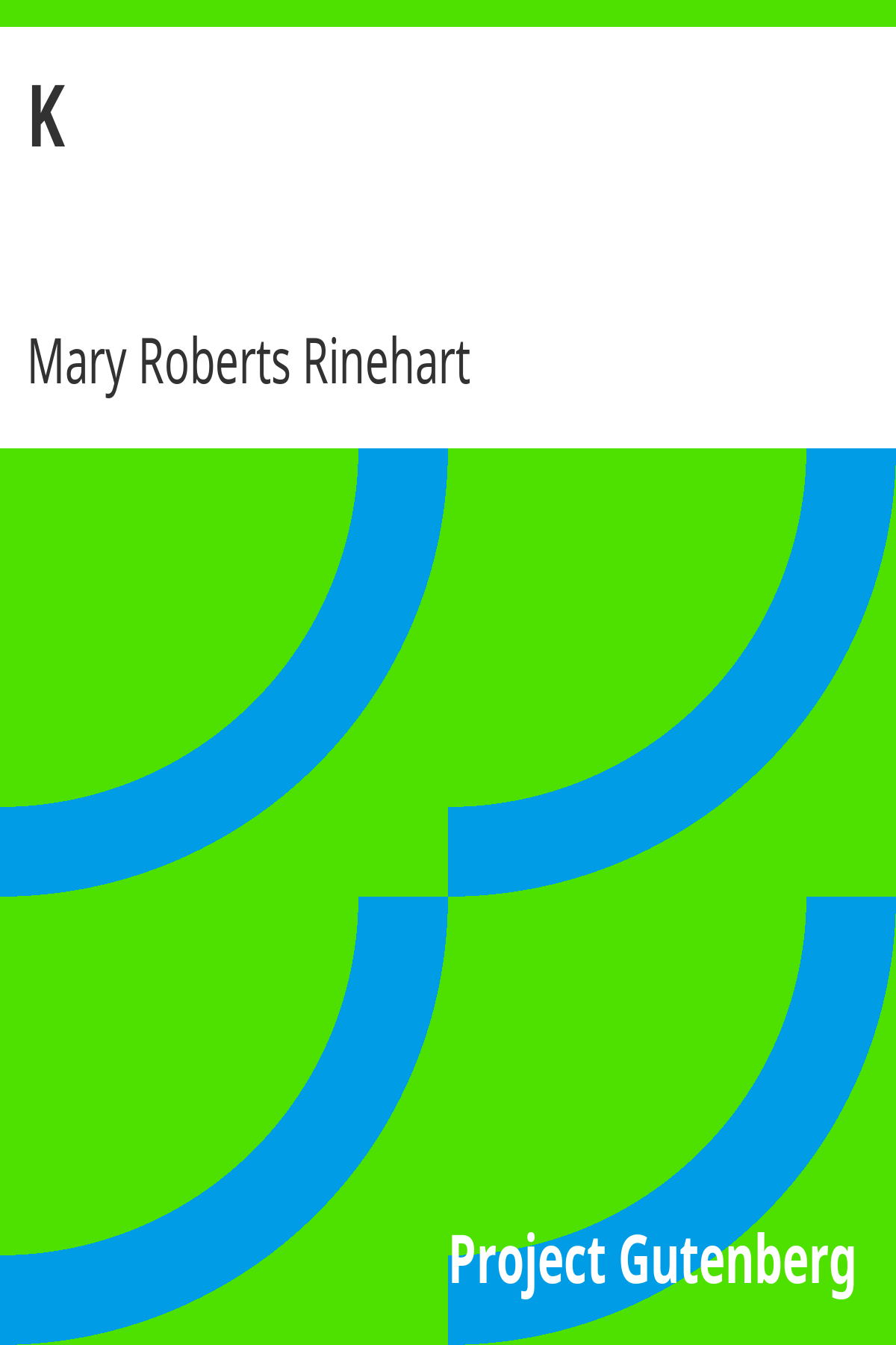 Book cover for K